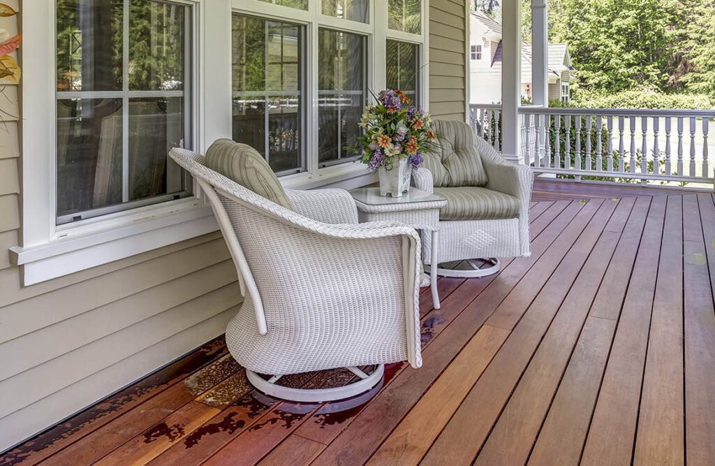 Residential Porch with Comfortable Chairs