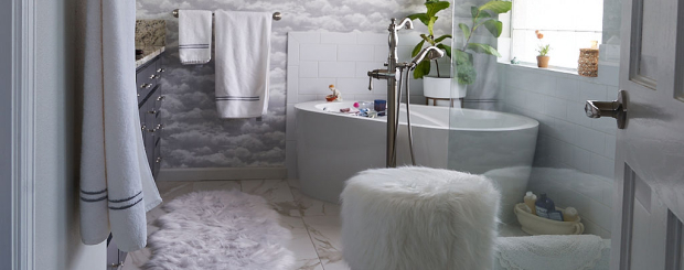 White luxury bathroom